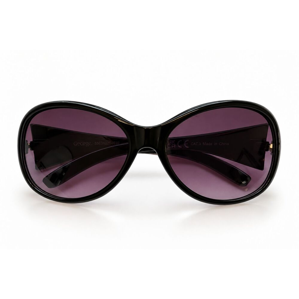 Y2K George Oval Wrap Sunglasses